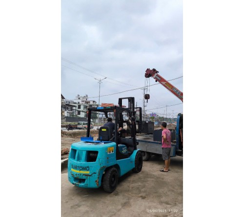 Xe nâng 3.5 tấn Sumitomo 13FD35PAXIII24, dịch giá, càng dài 2 mét, động cơ Kubota V2403, Nhật bãi, sản xuất tại Nhật Bản 2017