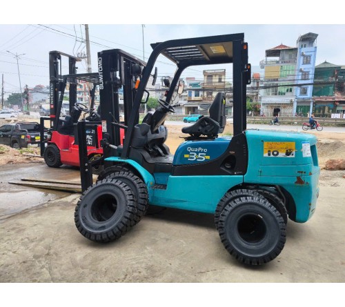 Xe nâng 3.5 tấn Sumitomo 13FD35PAXIII24, dịch giá, càng dài 2 mét, động cơ Kubota V2403, Nhật bãi, sản xuất tại Nhật Bản 2017