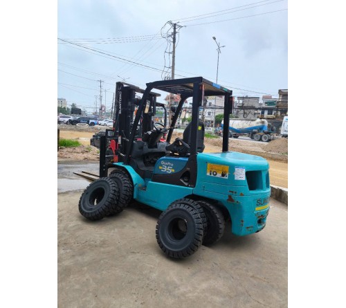 Xe nâng 3.5 tấn Sumitomo 13FD35PAXIII24, dịch giá, càng dài 2 mét, động cơ Kubota V2403, Nhật bãi, sản xuất tại Nhật Bản 2017