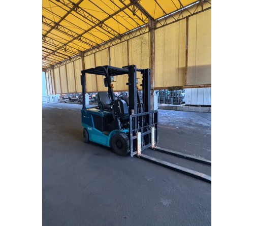 Xe nâng điện 1500kg Sumitomo 3m chui công, model 41FB15PXIII, mới chạy 308 giờ, Nhật bãi, đã qua sử dụng, bình điện VCF6A 405Ah, đời cao 2019