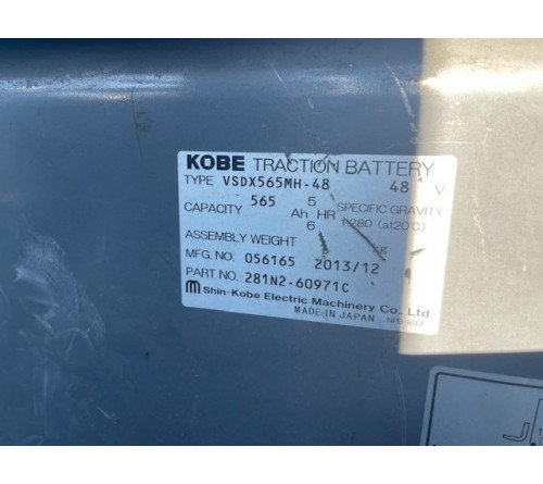 Xe nâng điện ngồi lái 2.5 tấn TCM FB25-8 VFHM400 side shift VTDX565MH chui công dịch giá