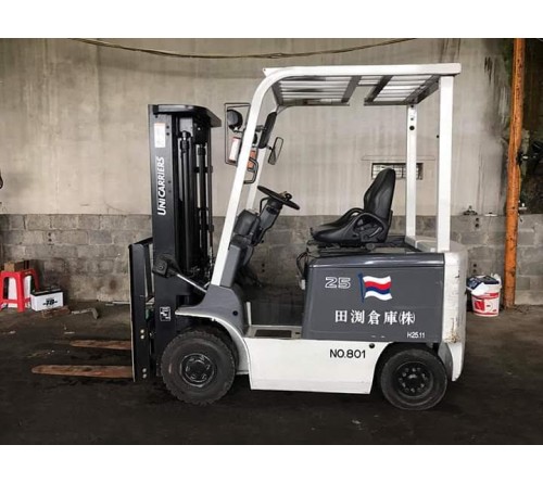 Xe nâng điện ngồi lái 2.5 tấn 3 mét TCM FB25-8 - 1001h - SX Nhật Bản 2013 - Kiểm đỏ T2/2019