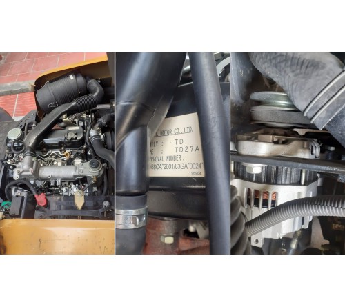 Xe nâng 2.5 tấn 4 mét số sàn lốp kép - TCM FD25C3 TD27 VM400 Clutch - 2007 - Xe nâng cũ nhập Nhật