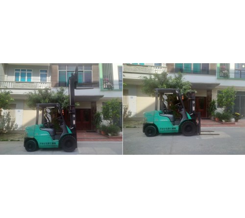 Xe nâng 2.5 tấn Mitsubishi - FD25T S4S 2006 - Nhập Nhật 10/2010 - Xe nâng cũ nhập Nhật giá rẻ