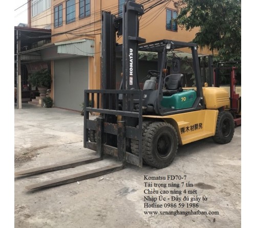 Xe Nâng Cũ 7 Tấn Komatsu FD70-7