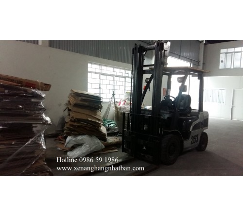 Xe Nâng Dầu Cũ Nissan 2.5 tấn 4 mét - Model Y1F2A25U - Năm SX 2011 tại Nhật Bản