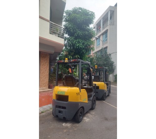 Xe nâng  cũ 1.5 tấn dịch giá đời cao TCM Unicarriers FHD15T3Z C240 - Sản xuất Nhật Bản 2015